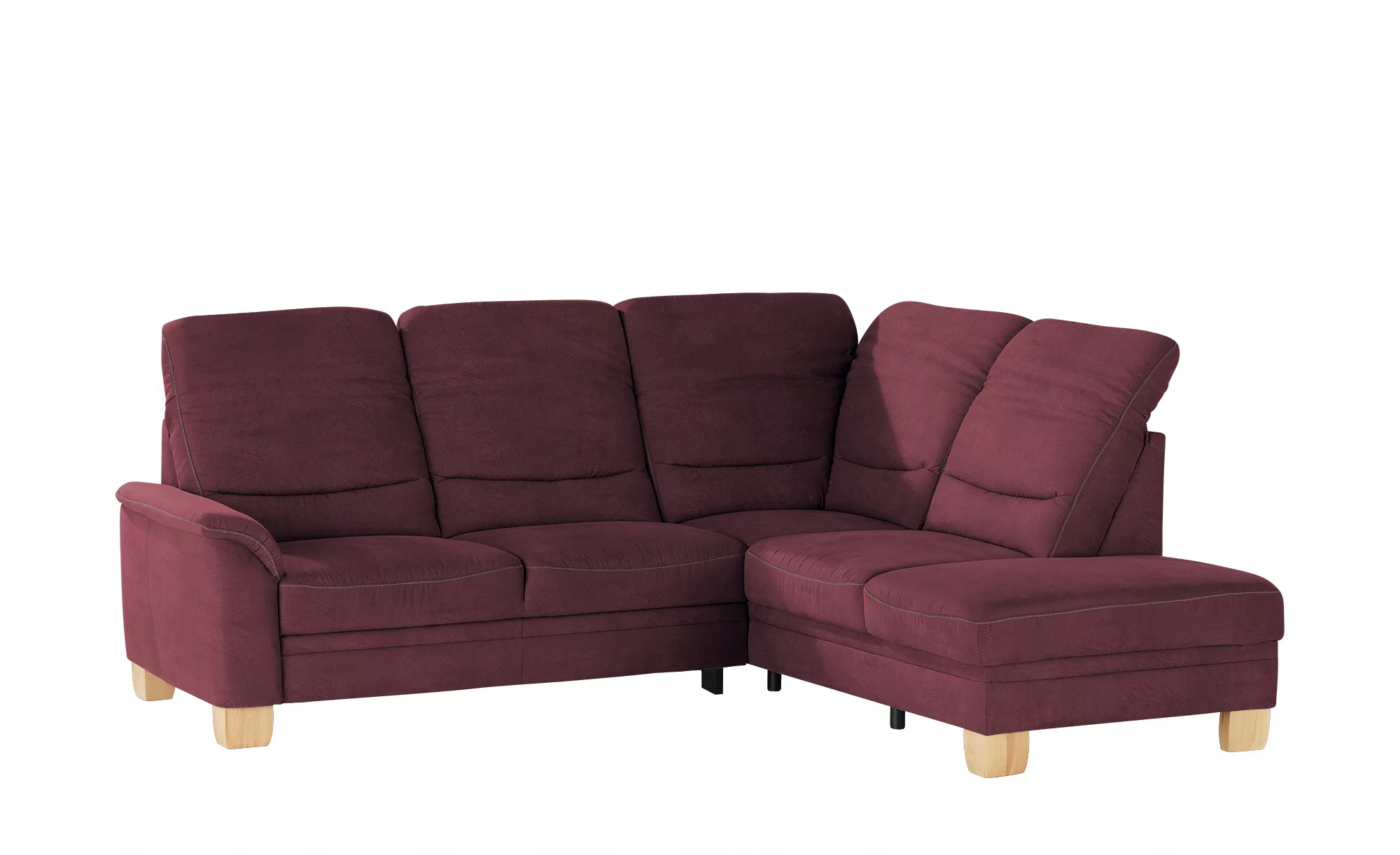 meinSofa Ecksofa  Liva ¦ rot ¦ Maße (cm): B: 254 H: 106 T: 224 Polstermöbel günstig online kaufen