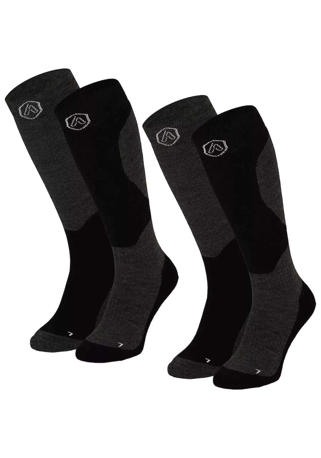 Apollo Kniestrümpfe "ADULTS SKI SOCKS DESIGN", (2er Pack), mit Logostickere günstig online kaufen