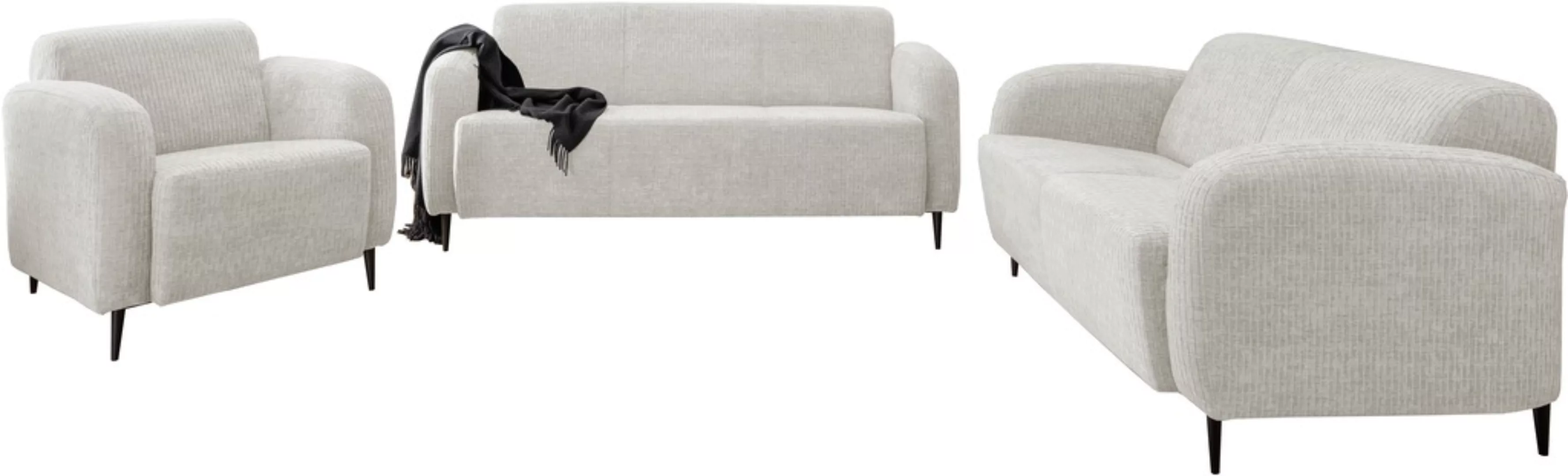 INOSIGN Polstergarnitur "Marone", (Set, 3 tlg., 3-Sitzer, 2-Sitzer, Sessel) günstig online kaufen
