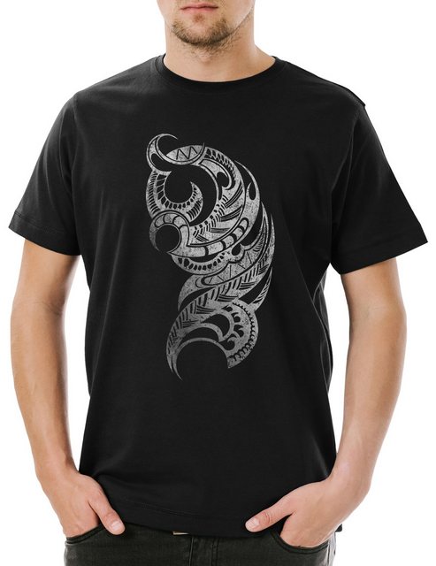 Urban Backwoods Print-Shirt Maori Symbol Herren T-Shirt Native New Zealand günstig online kaufen