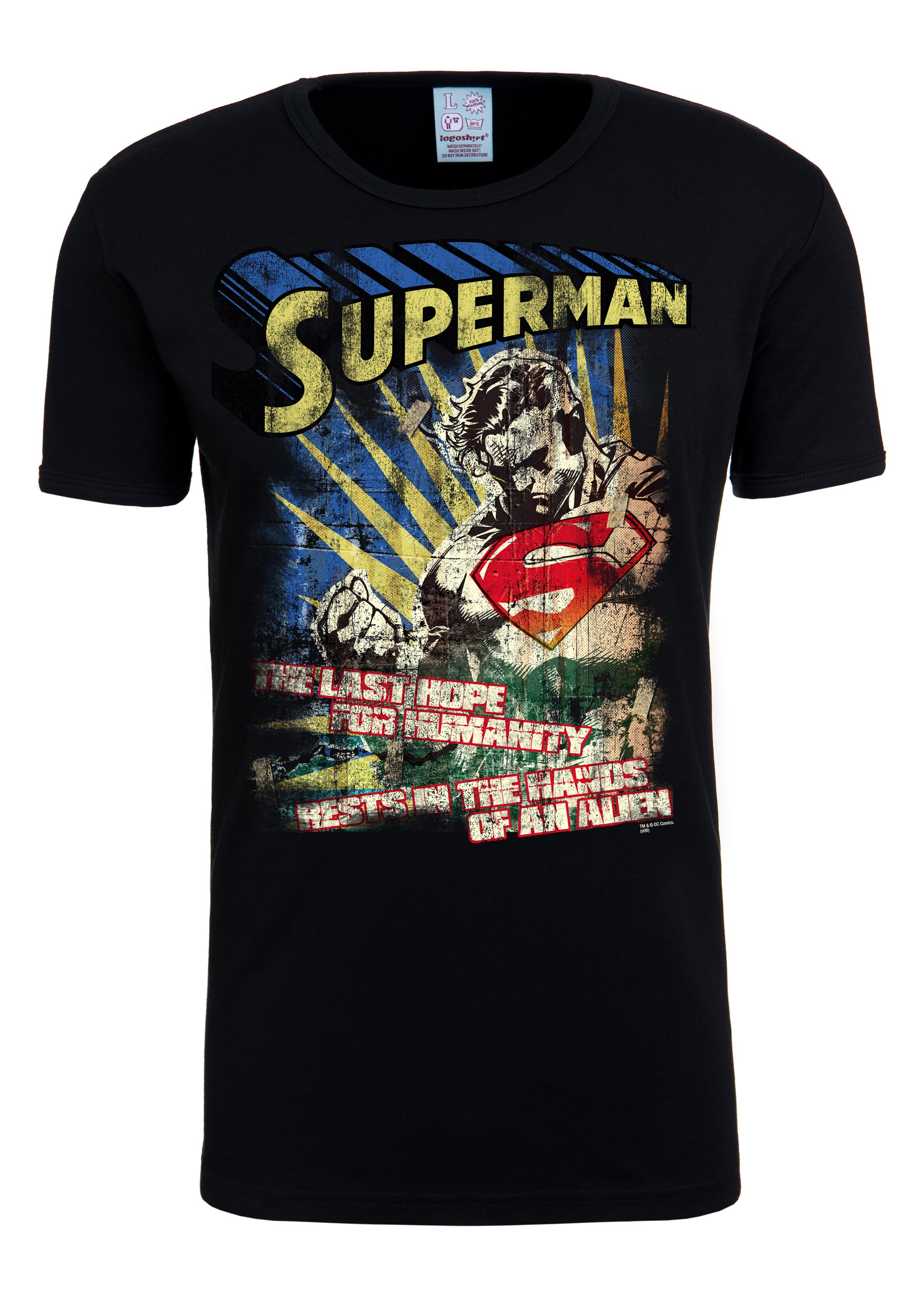 LOGOSHIRT T-Shirt "Superman – The Last Hope", mit lizenziertem Originaldesi günstig online kaufen
