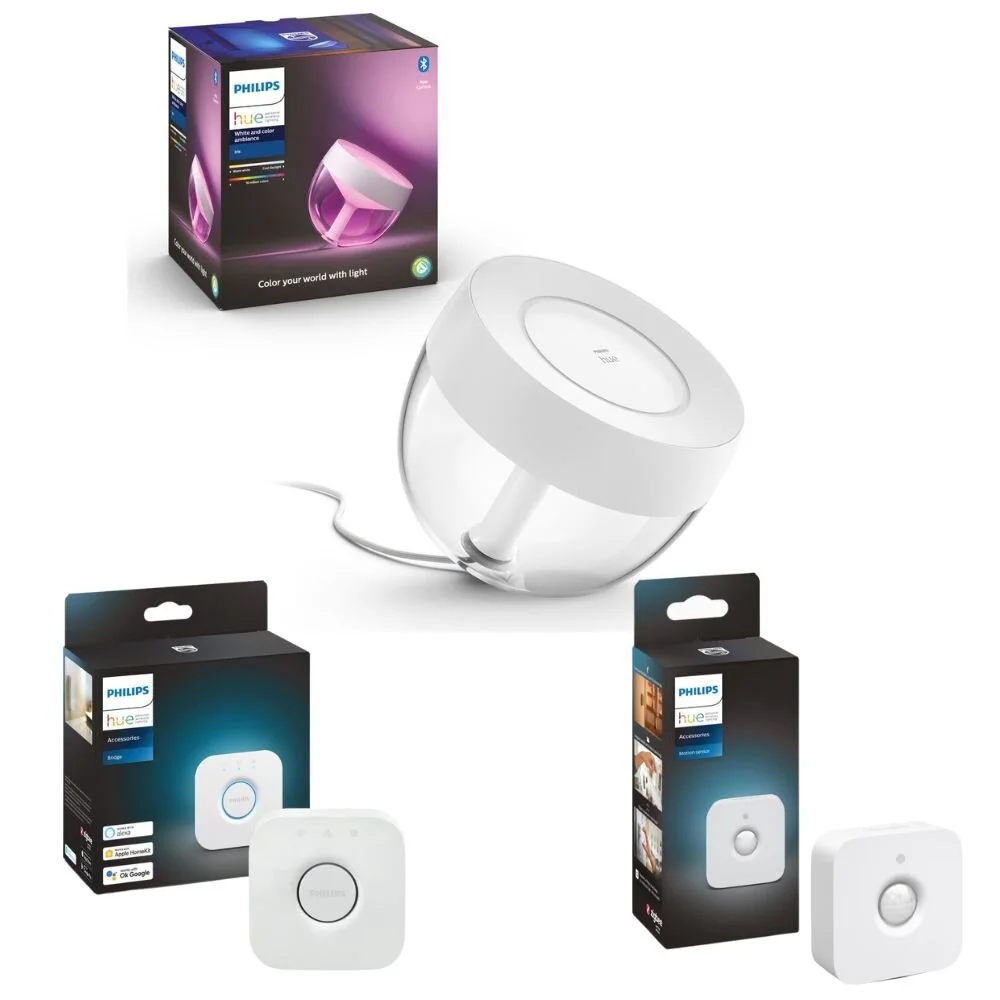 Philips Hue White & Color Ambiance Tischleuchte Iris in Weiß 570lm inkl. Br günstig online kaufen