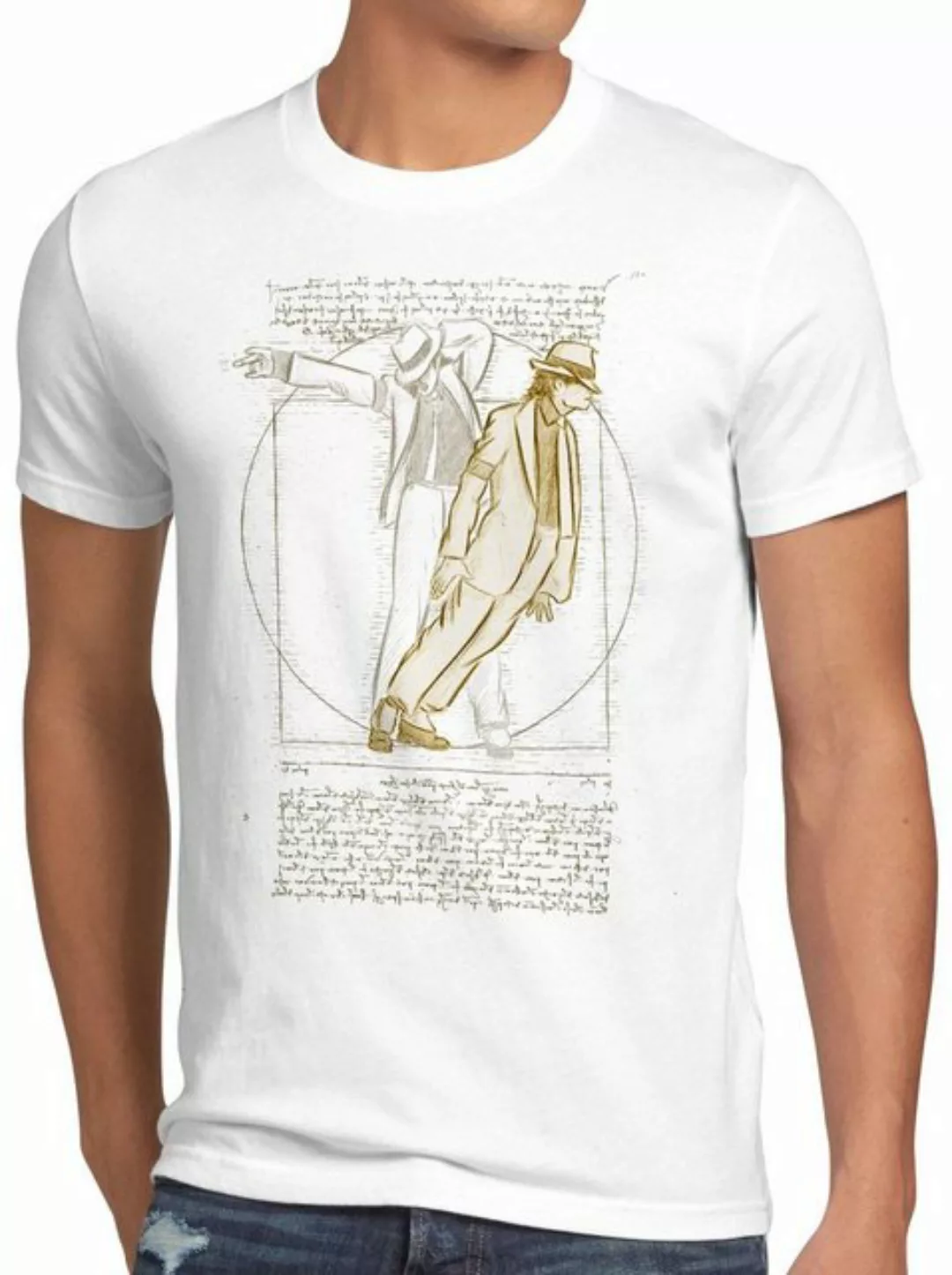 style3 Print-Shirt Herren T-Shirt Vitruvianischer Pop King da vinci michael günstig online kaufen