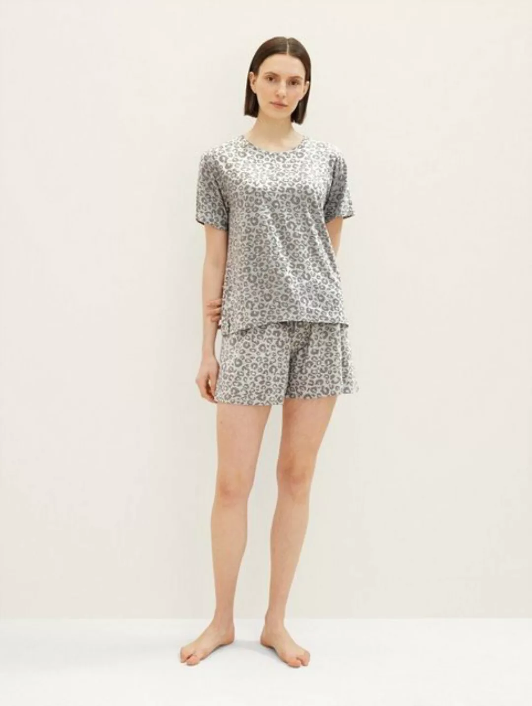 TOM TAILOR Schlafshorts Pyjama Shorts mit Animalprint günstig online kaufen