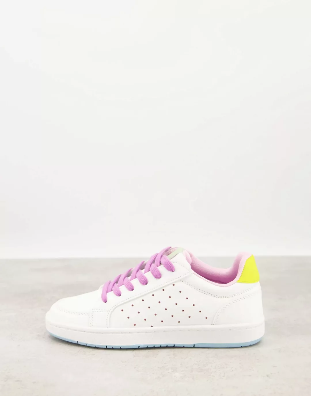 ASOS DESIGN – Dodie – Sneaker im Farbblockdesign-Mehrfarbig günstig online kaufen