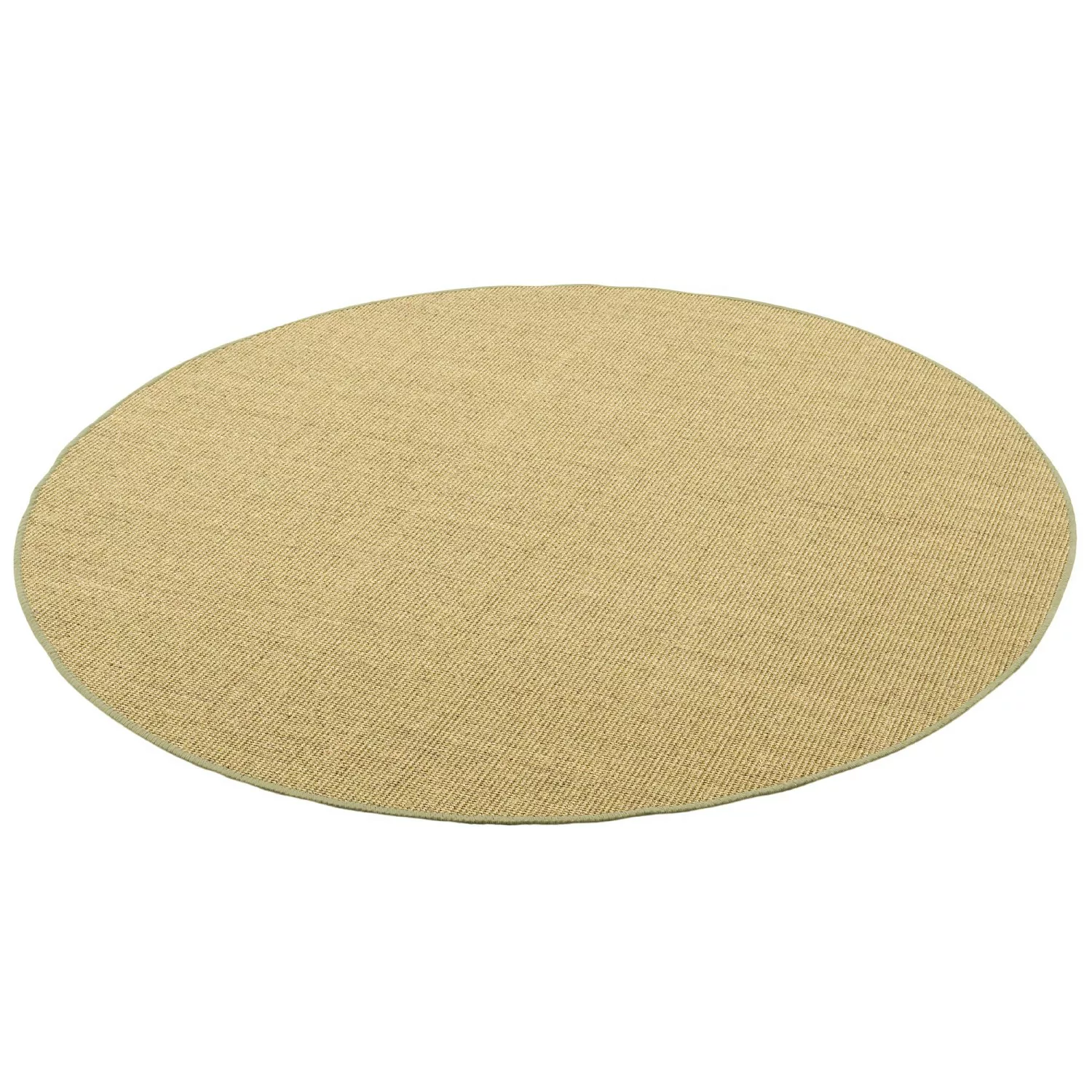 Snapstyle Sisal Natur Teppich Rund Grün 100x100cm günstig online kaufen