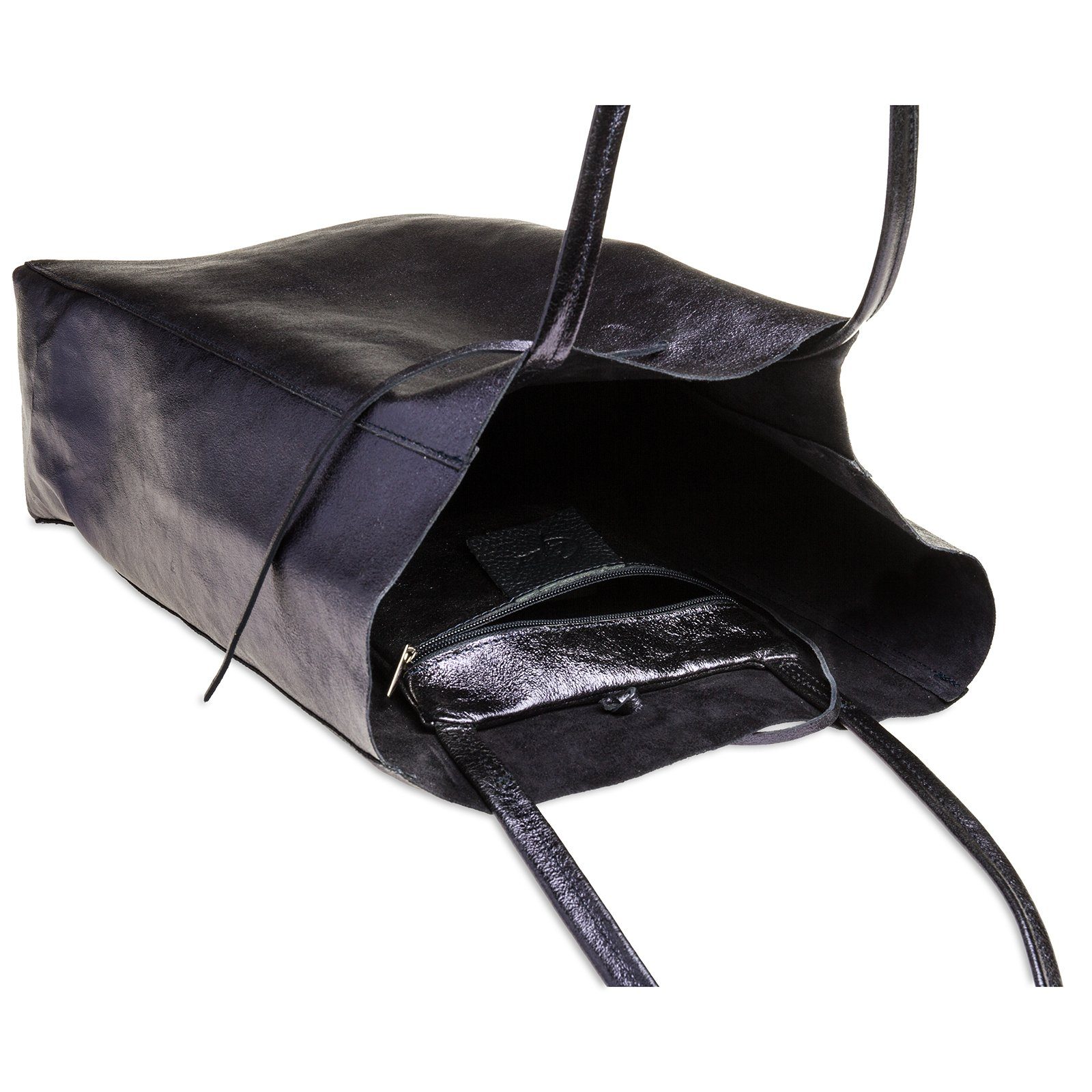 Caspar Schultertasche Großer Damen Leder Shopper günstig online kaufen