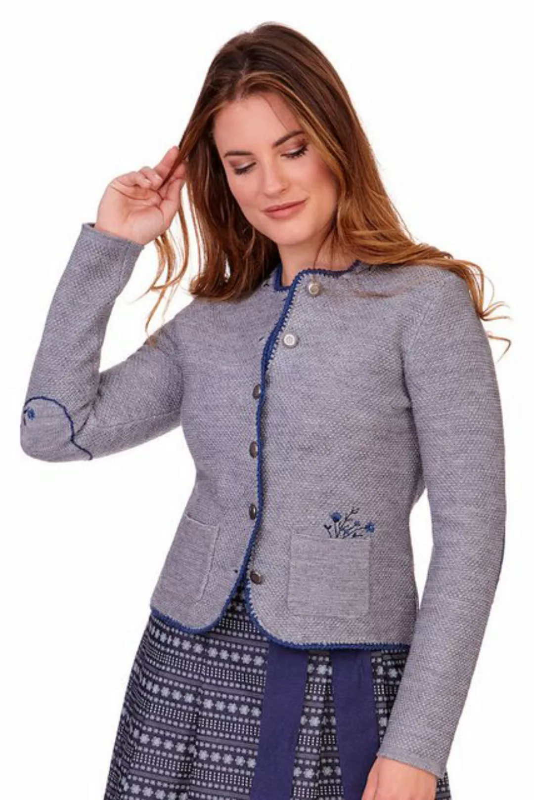 Spieth & Wensky Trachtenstrickjacke Trachten Strickjacke - STOCKMALVE - hel günstig online kaufen