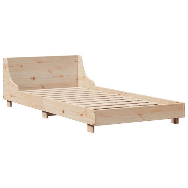 vidaXL Bett Massivholzbett mit Kopfteil 75x190 cm Kiefer günstig online kaufen