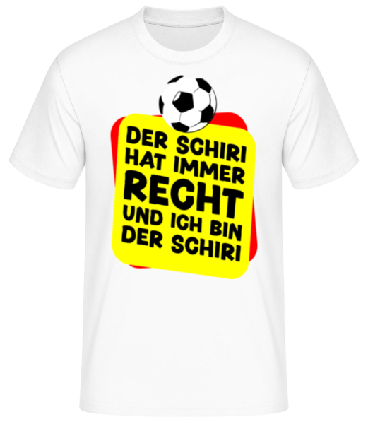Fußball Der Schiri Hat Immer Recht · Männer Basic T-Shirt günstig online kaufen