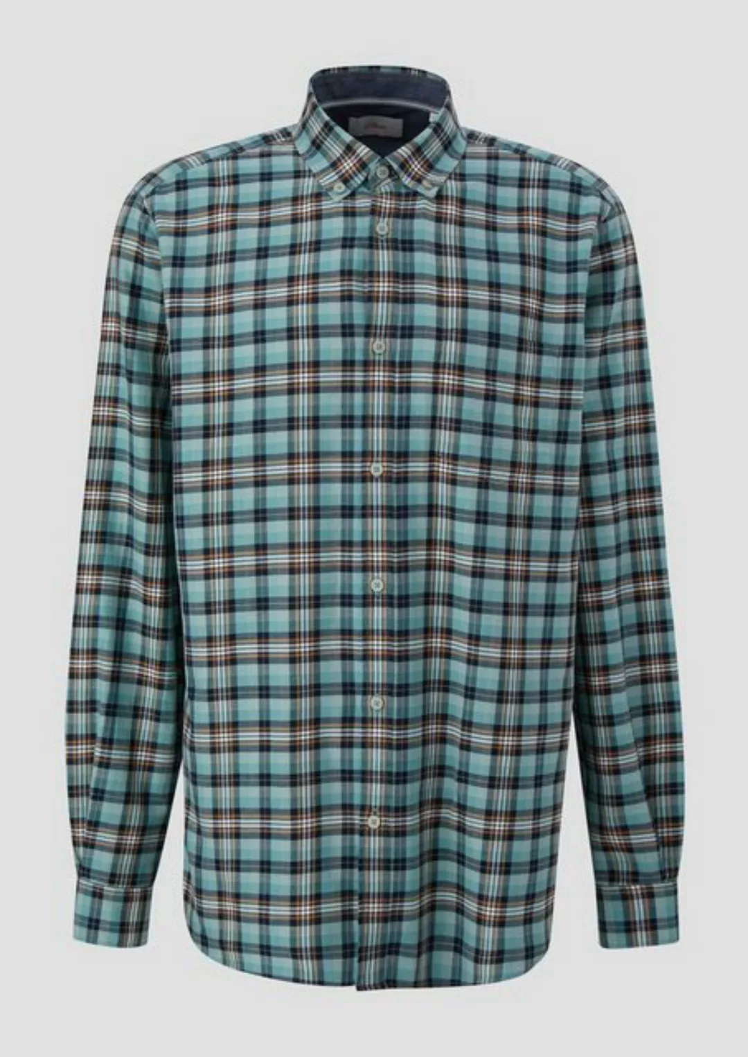 s.Oliver Langarmhemd Regular: Hemd mit Button-down-Kragen günstig online kaufen