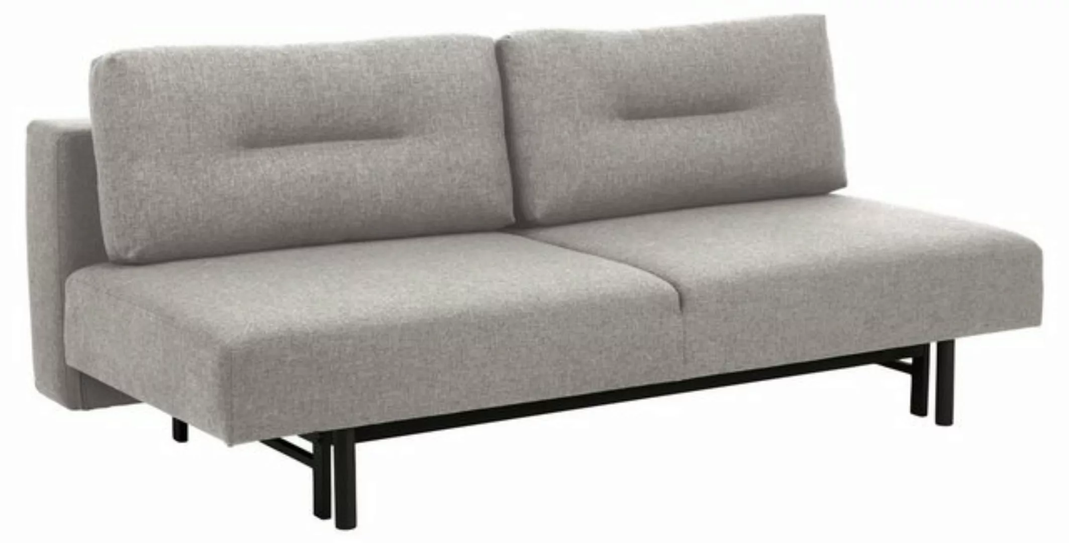 freiraum Schlafsofa Malling, in Grau, Polyester, Stahl - 200x83x105cm (BxHx günstig online kaufen