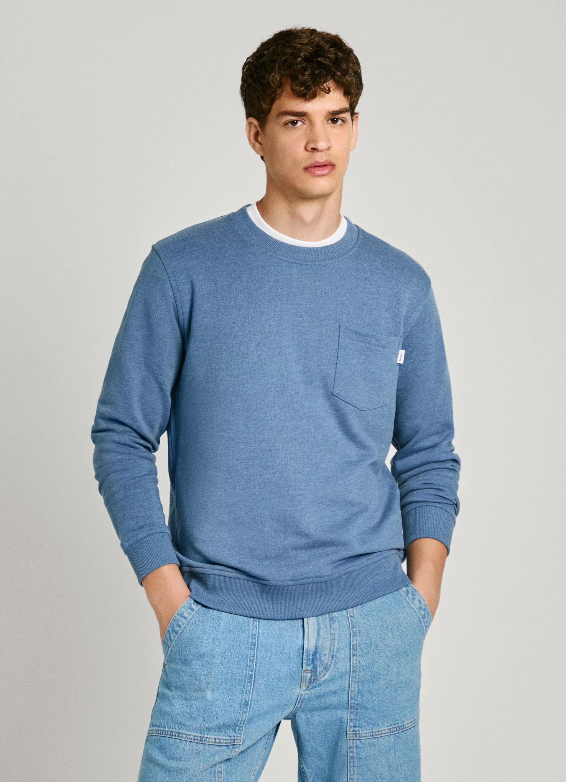 Pepe Jeans Sweatshirt MANS CREW mit Brusttasche günstig online kaufen