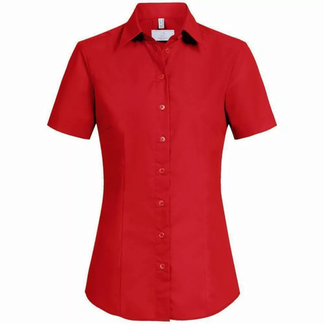 GREIFF Kurzarmbluse Greiff Corporate Bluse Damen BASIC Regular-Fit Rot 50 günstig online kaufen