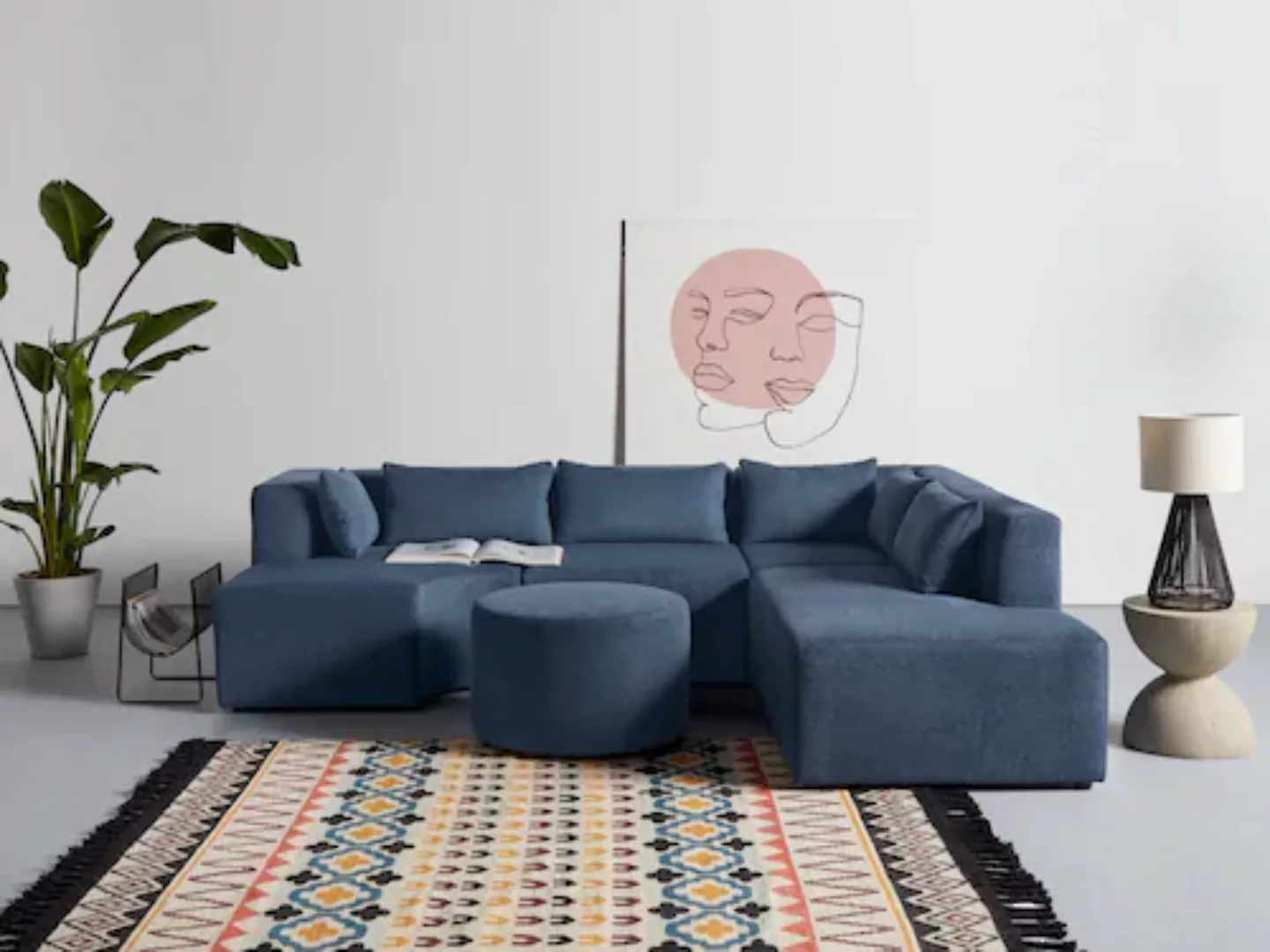 Leonique Ecksofa "Alexane L-Form", zusammengesetzt aus Modulen, in vielen B günstig online kaufen
