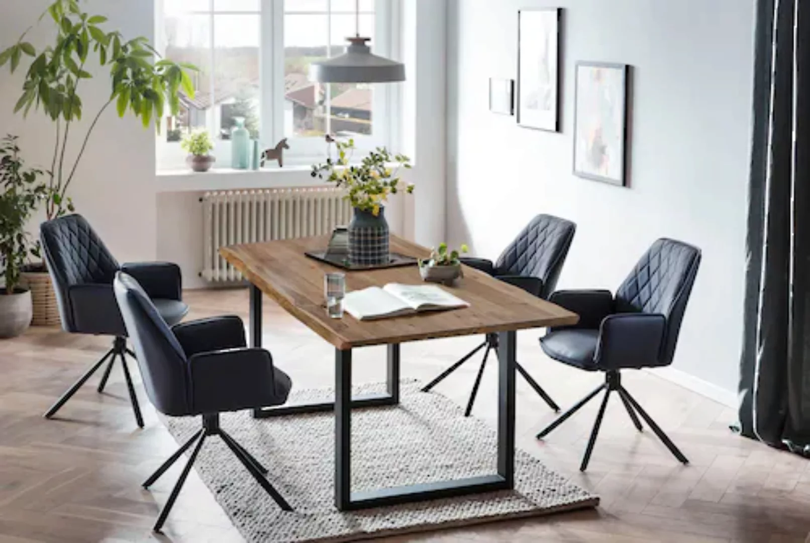 SalesFever Essgruppe, (Set, 5 tlg.), Stühle mit 360 Grad Drehplatte unter d günstig online kaufen
