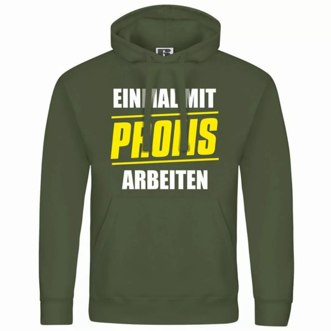 deinshirt Kapuzenpullover Herren Kapuzenpullover Einmal mit Profis arbeiten günstig online kaufen