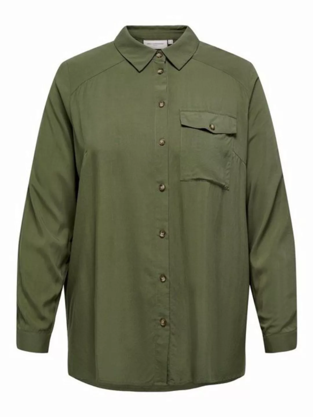 ONLY CARMAKOMA Blusenshirt Lange Hemd Bluse Plus Size Übergrößen Tunika Shi günstig online kaufen