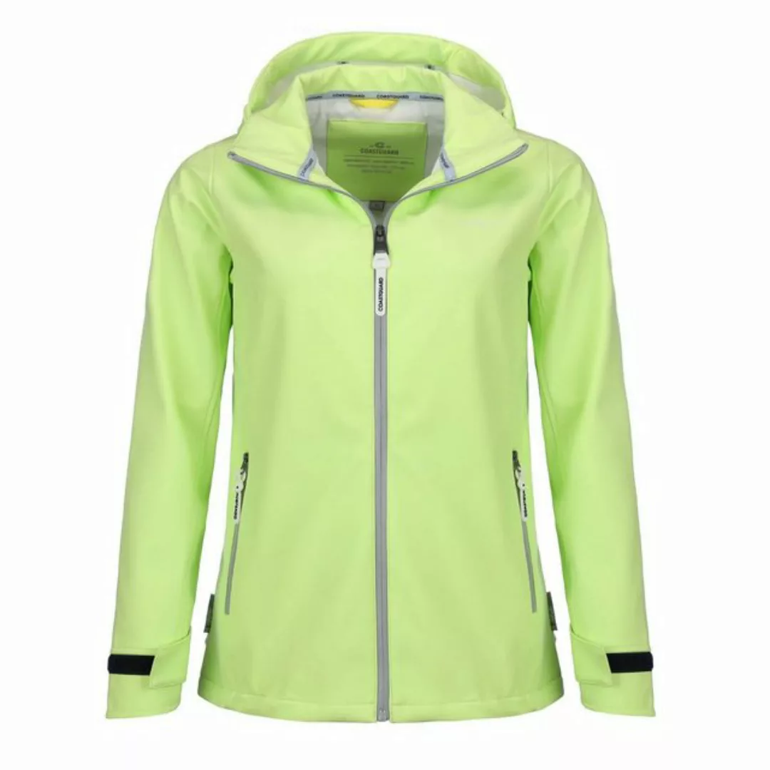 Coastguard Softshelljacke Coastguard Damen Jacke Unifarben - Abnehmbare Kap günstig online kaufen