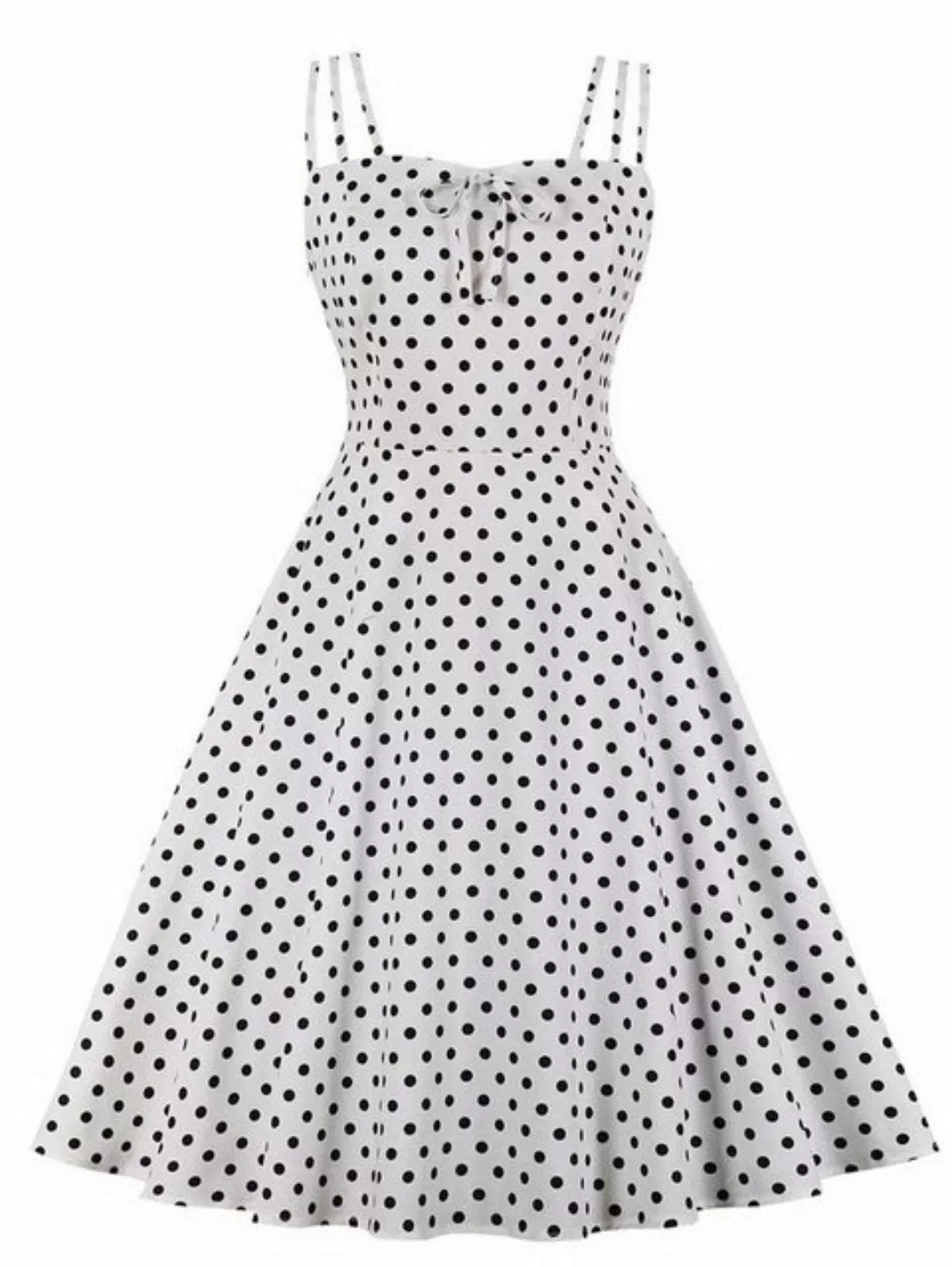 ZWY Druckkleid Slingkleid Damen weiß-bedrucktes Kleid figurformendes Kleid günstig online kaufen