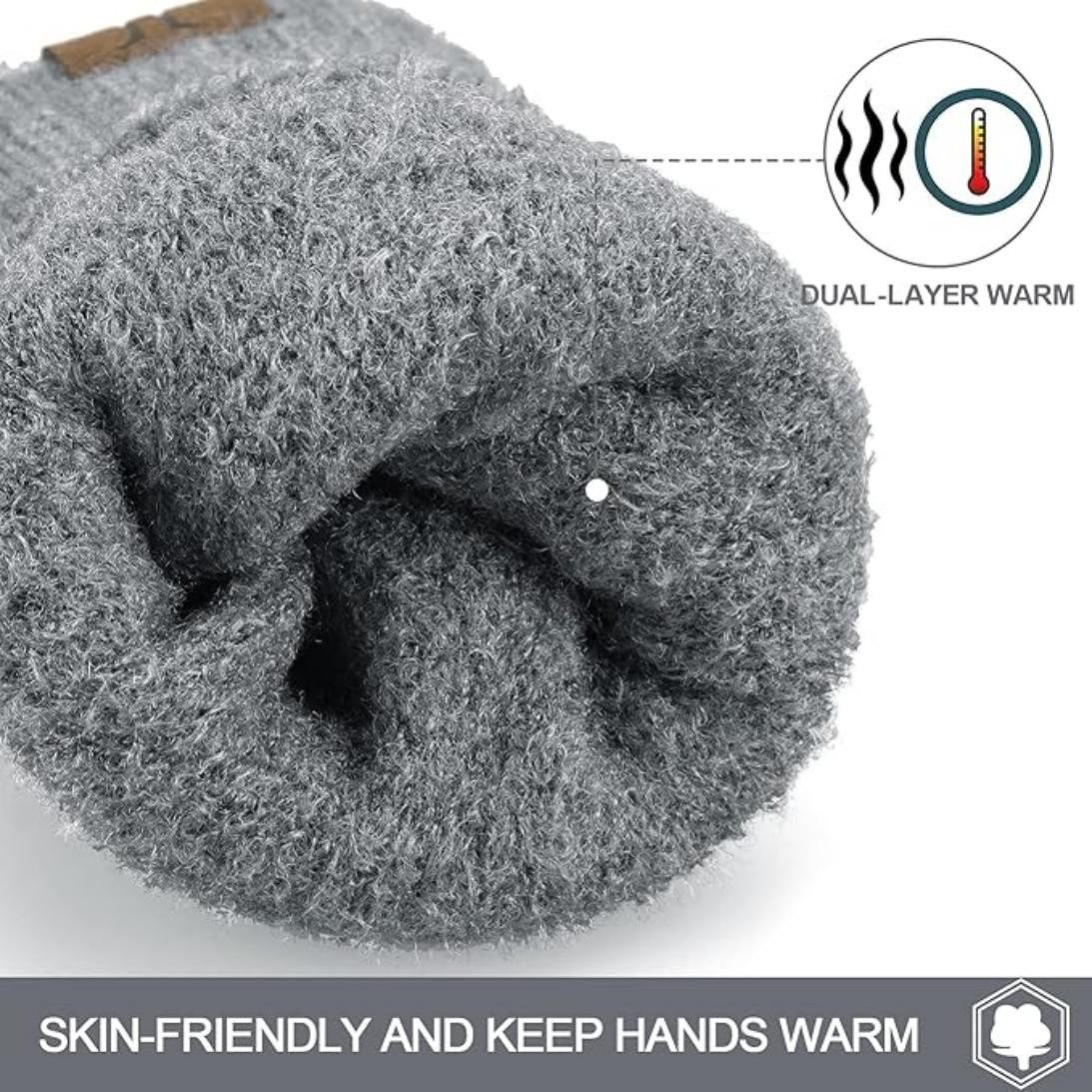 Coonoor Strickhandschuhe Handschuhe Winterhandschuhe Rippstrick Strickhands günstig online kaufen