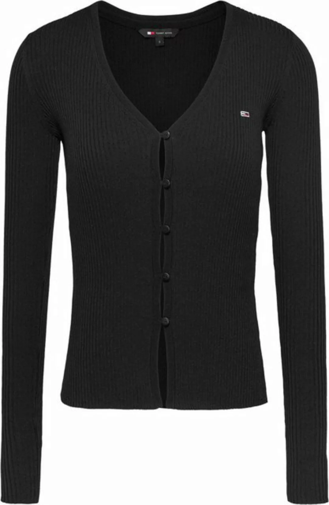 Tommy Jeans Strickjacke TJW TECH RIB CARDIGAN in modischer Rippoptik günstig online kaufen