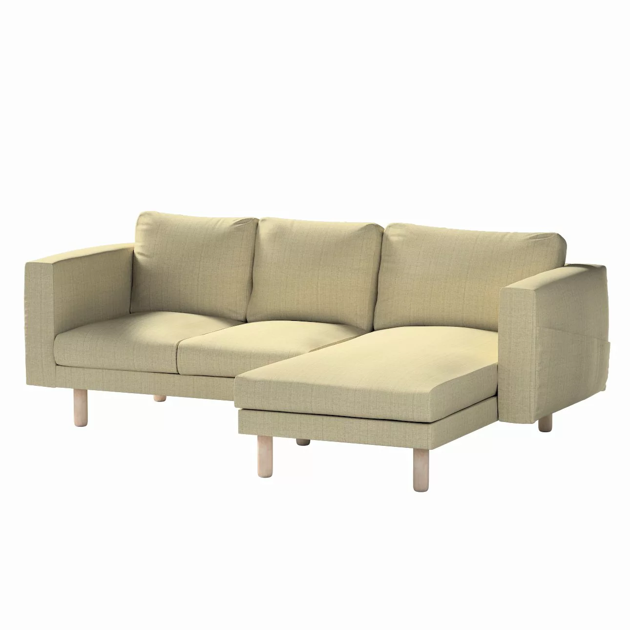 Bezug für Norsborg 3-Sitzer Sofa mit Recamiere, beige-creme, Norsborg Bezug günstig online kaufen