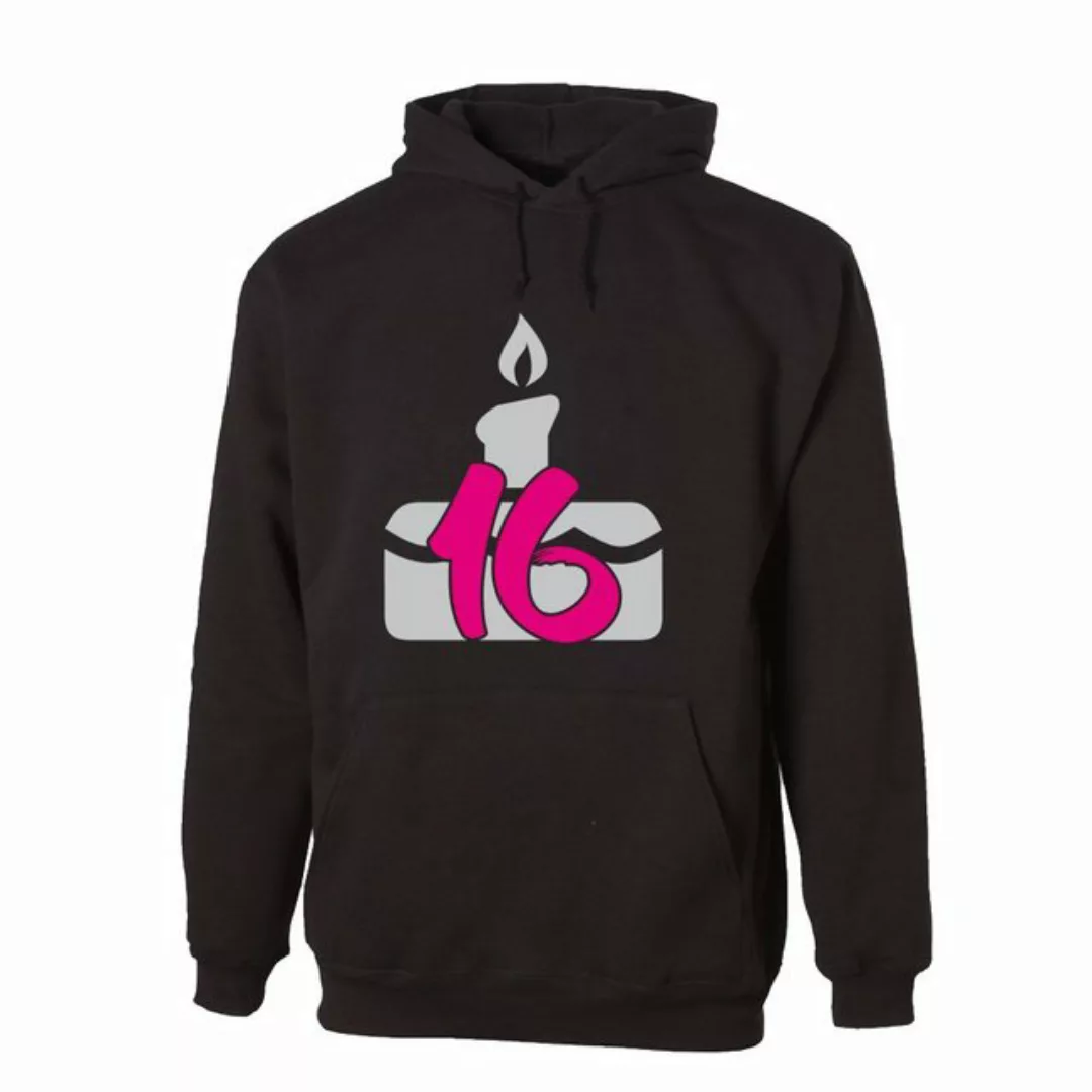 G-graphics Hoodie 16 – Geburtstagstorte zum 16ten Geburtstag, Unisex, mit F günstig online kaufen
