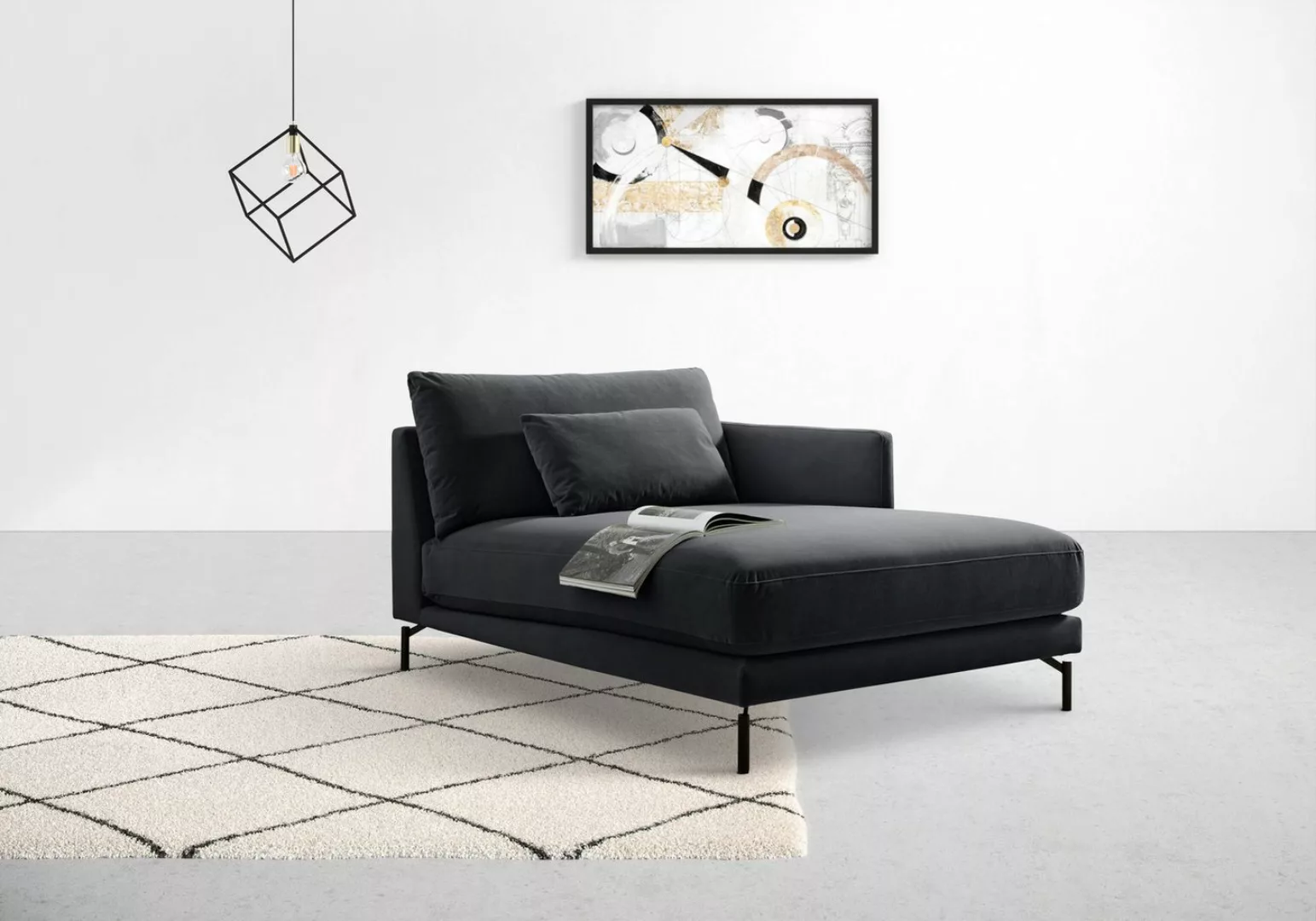 INOSIGN Chaiselongue Tarek 157/110 cm, Sofa, mit losen Rückenkissen günstig online kaufen