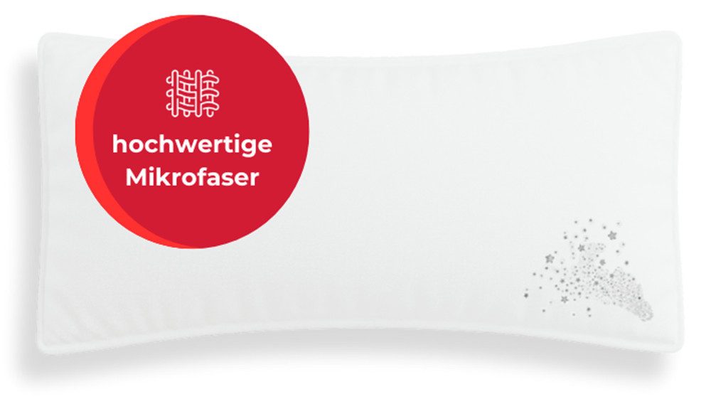 my home Microfaserkissen Baca, Kopfkissen 40x80cm günstig online kaufen