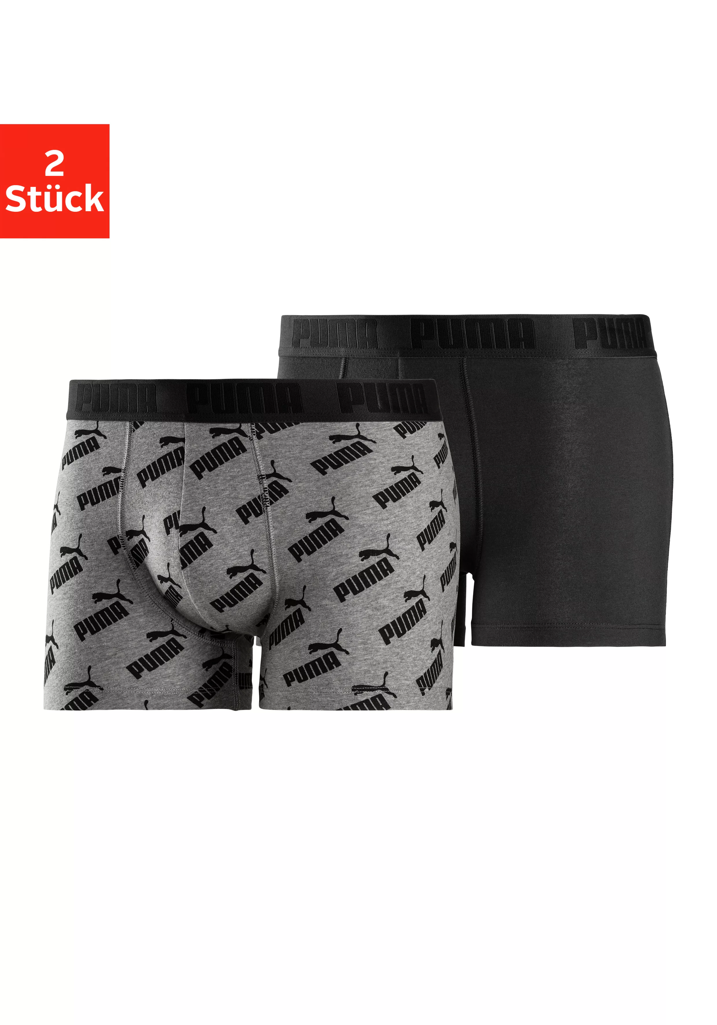 PUMA Boxer, (Packung, 2er-Pack), mit Allover Puma Druck günstig online kaufen