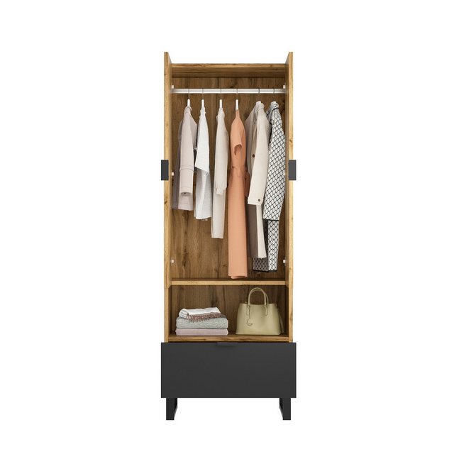 Rutaqian Garderobenschrank Garderobenschrank, 1 Schubkästen, (1-St., Ein Fa günstig online kaufen