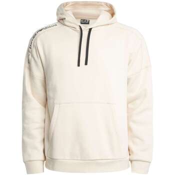 Emporio Armani EA7  Sweatshirt Kapuzenpullover mit Markenärmeln günstig online kaufen