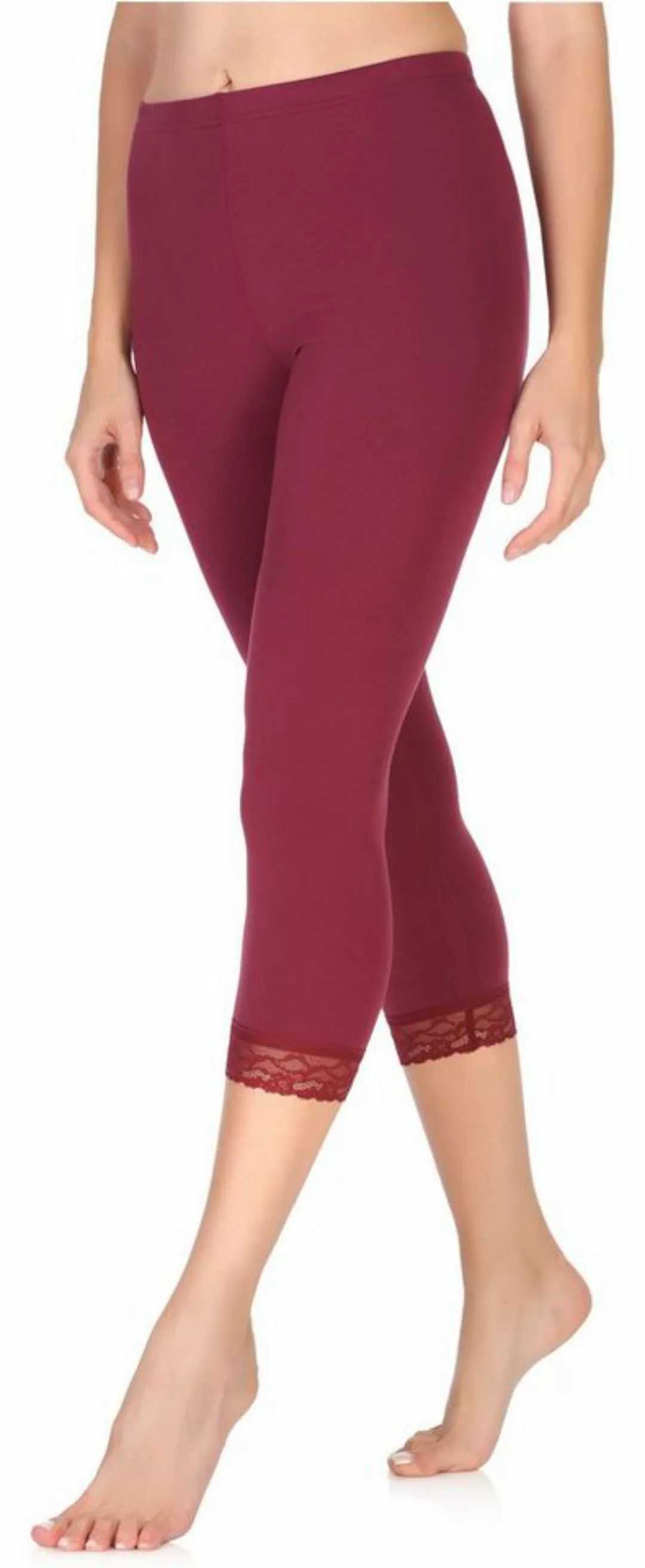 Merry Style Leggings Damen 3/4 Capri Hose MS10-290 (1-tlg) elastischer Bund günstig online kaufen