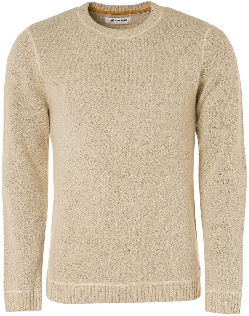 No Excess Knitted Pullover Beige - Größe XL günstig online kaufen