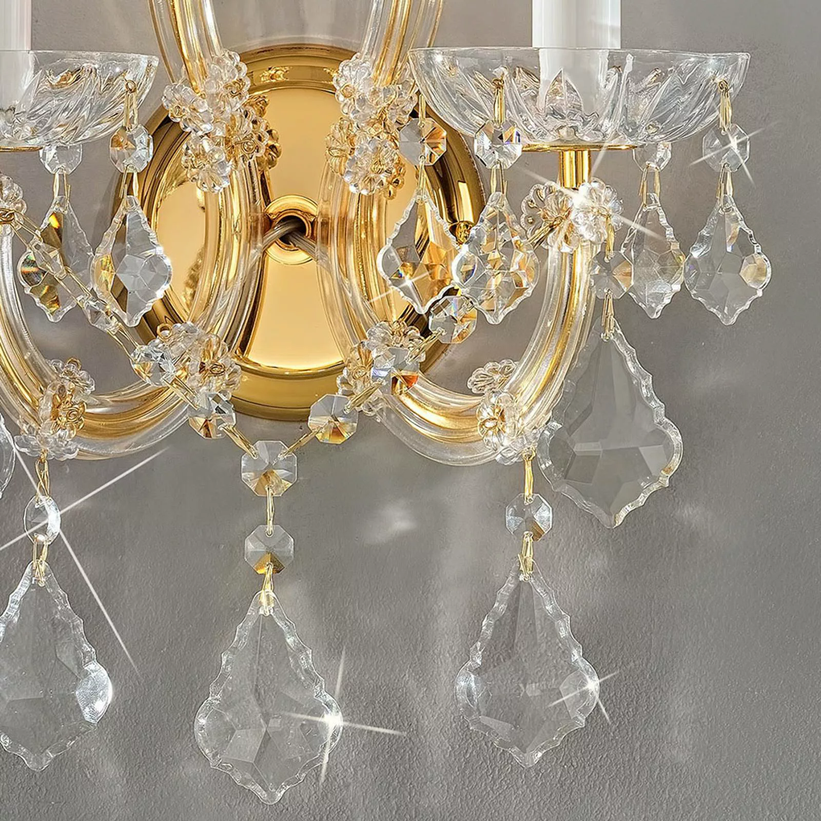 KOLARZ Maria Louise Wandlampe Gold 24 kt 2-flammig günstig online kaufen