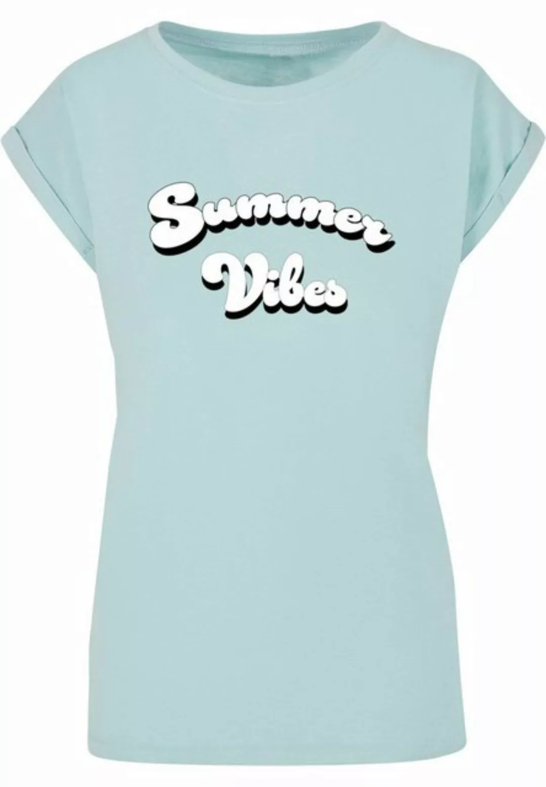 Merchcode T-Shirt Merchcode Damen Ladies Summer Vibes Extended Shoulder Tee günstig online kaufen