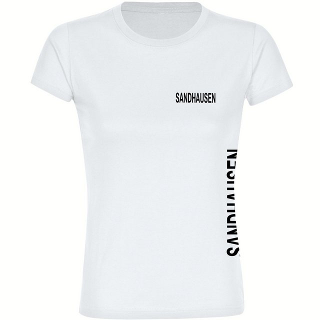 multifanshop T-Shirt Damen Sandhausen - Brust & Seite - Frauen günstig online kaufen