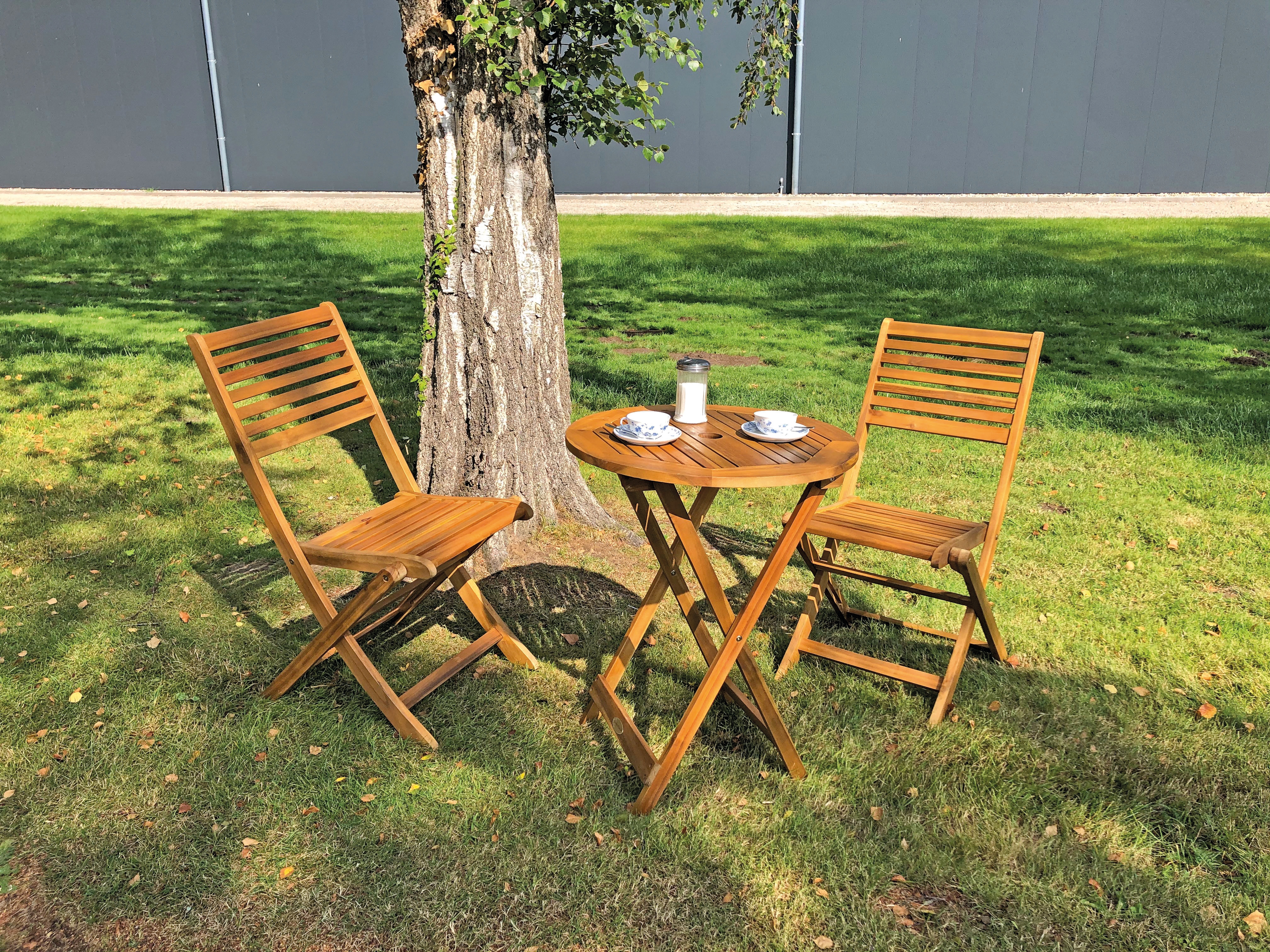 Garden Pleasure Balkonset ""IBARRA"", 2 Stühle (klappbar), Tisch Ø60 cm, kl günstig online kaufen