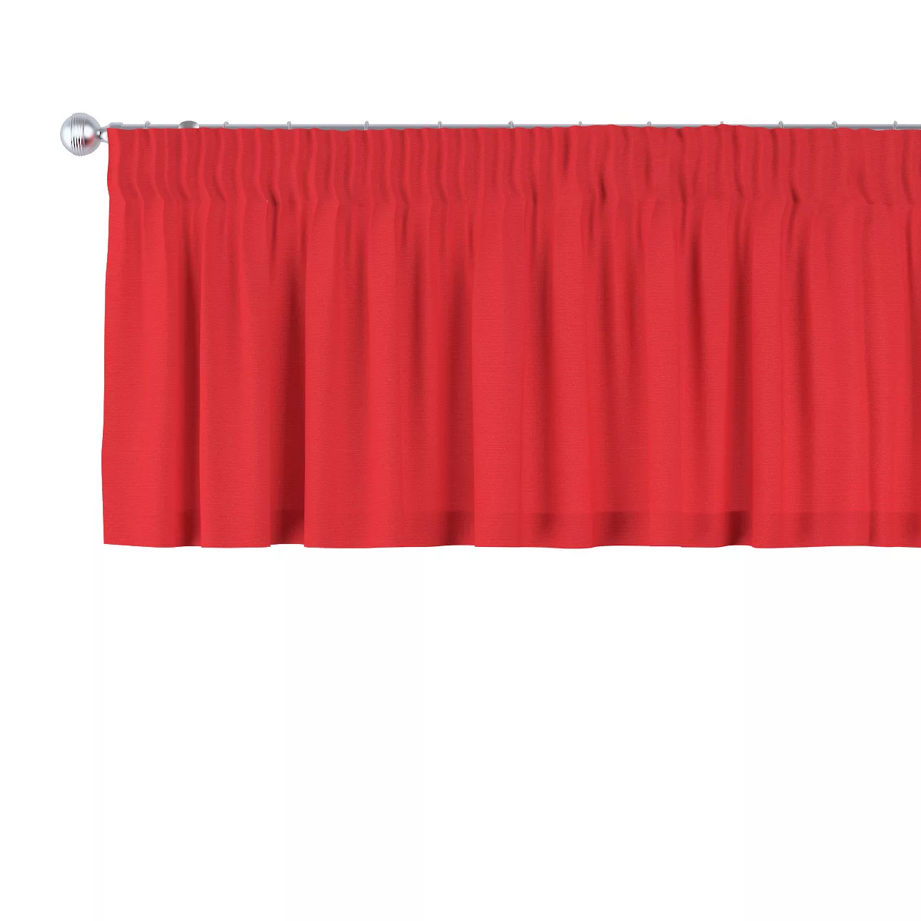 Kurzgardine mit Kräuselband, rot, 130 x 40 cm, Loneta (133-43) günstig online kaufen