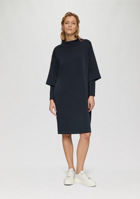 s.Oliver BLACK LABEL Minikleid Scuba-Kleid mit Layer Details und Stehkragen günstig online kaufen