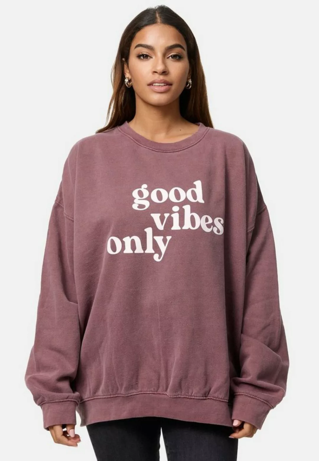 Worldclassca Longsweatshirt Worldclassca Oversized Sweatshirt mit Print Lan günstig online kaufen