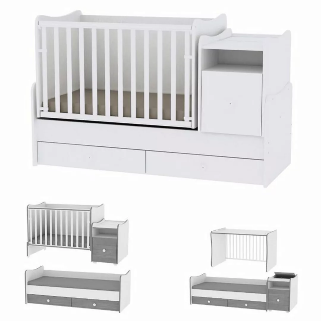 Lorelli Komplettbett Babybett Trend Plus NEW 4 in 1, Schaukelfunktion Jugen günstig online kaufen