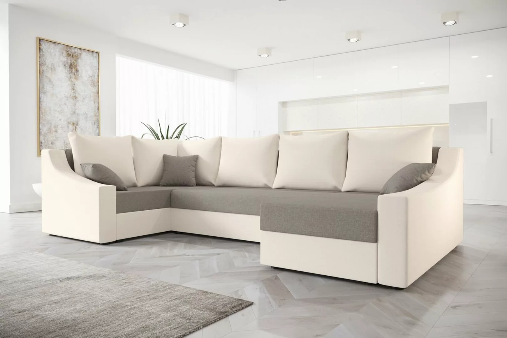 ALTDECOR Wohnlandschaft ONG, Couch mit Schlaffunktion, Wohnzimmer - Wohnlan günstig online kaufen