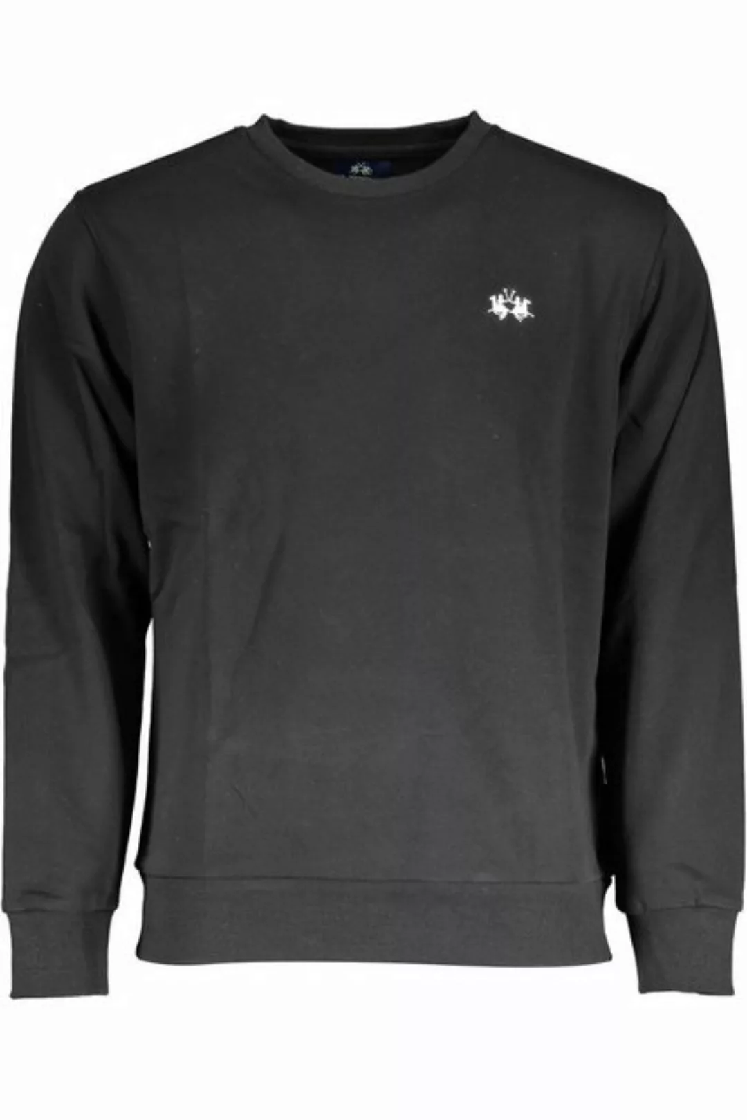 La Martina Sweatshirt Herren Pullover Schwarz - Langarm, Rundhals & günstig online kaufen