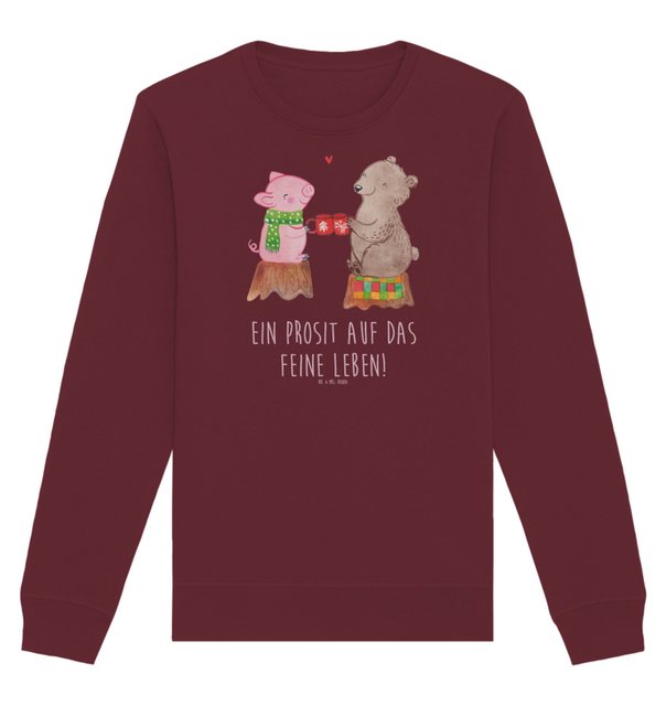 Mr. & Mrs. Panda Longpullover Größe XL Glühschwein Sause - Burgundy - Gesch günstig online kaufen