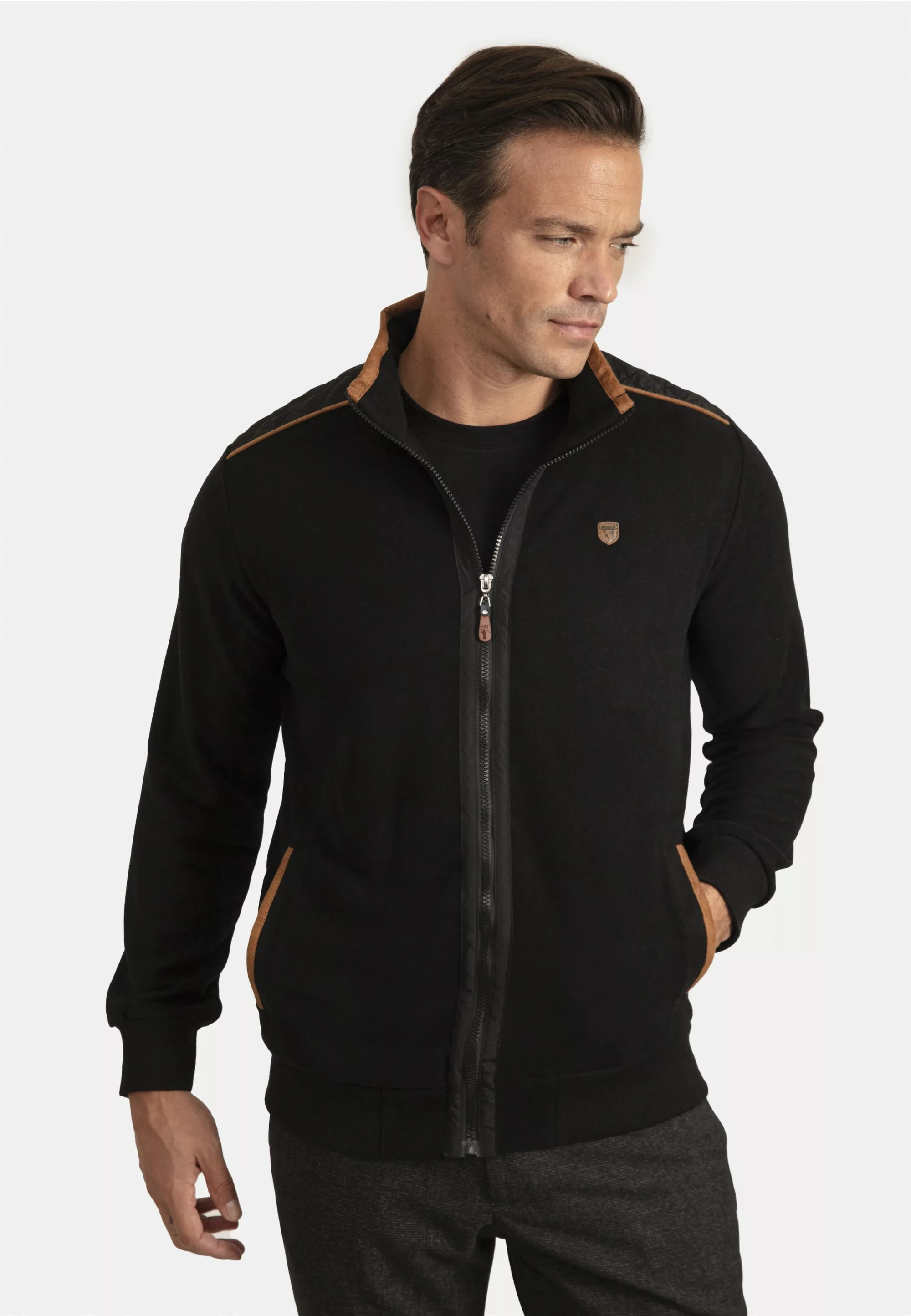 SIR RAYMOND TAILOR Sweatjacke "Specter", mit Stehkragen günstig online kaufen