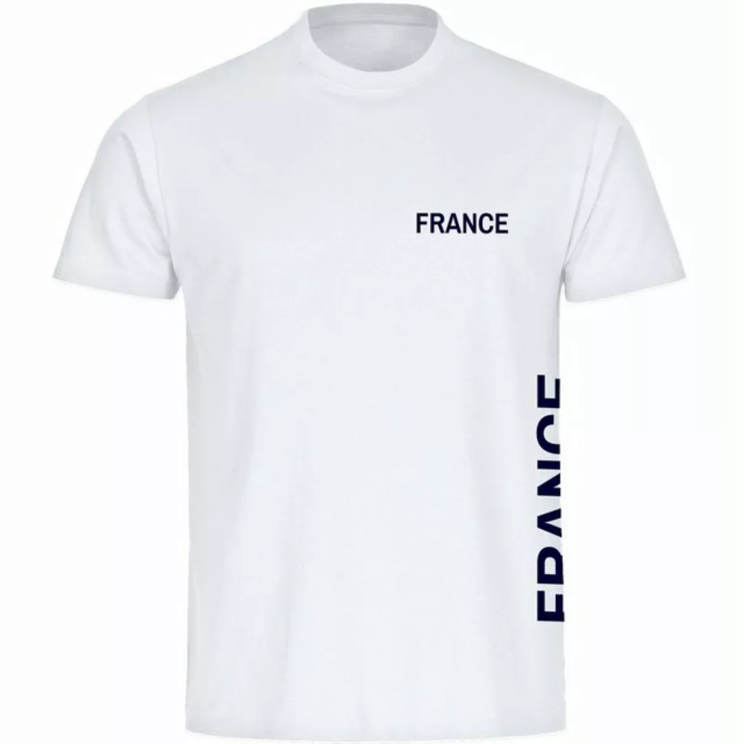 multifanshop T-Shirt Herren France - Brust & Seite - Männer günstig online kaufen