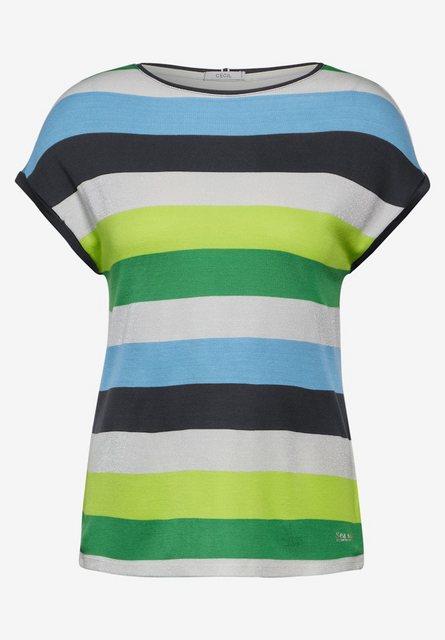 Cecil T-Shirt Cecil / Da.Shirt, Polo / bold stripe with lurex Shirt günstig online kaufen