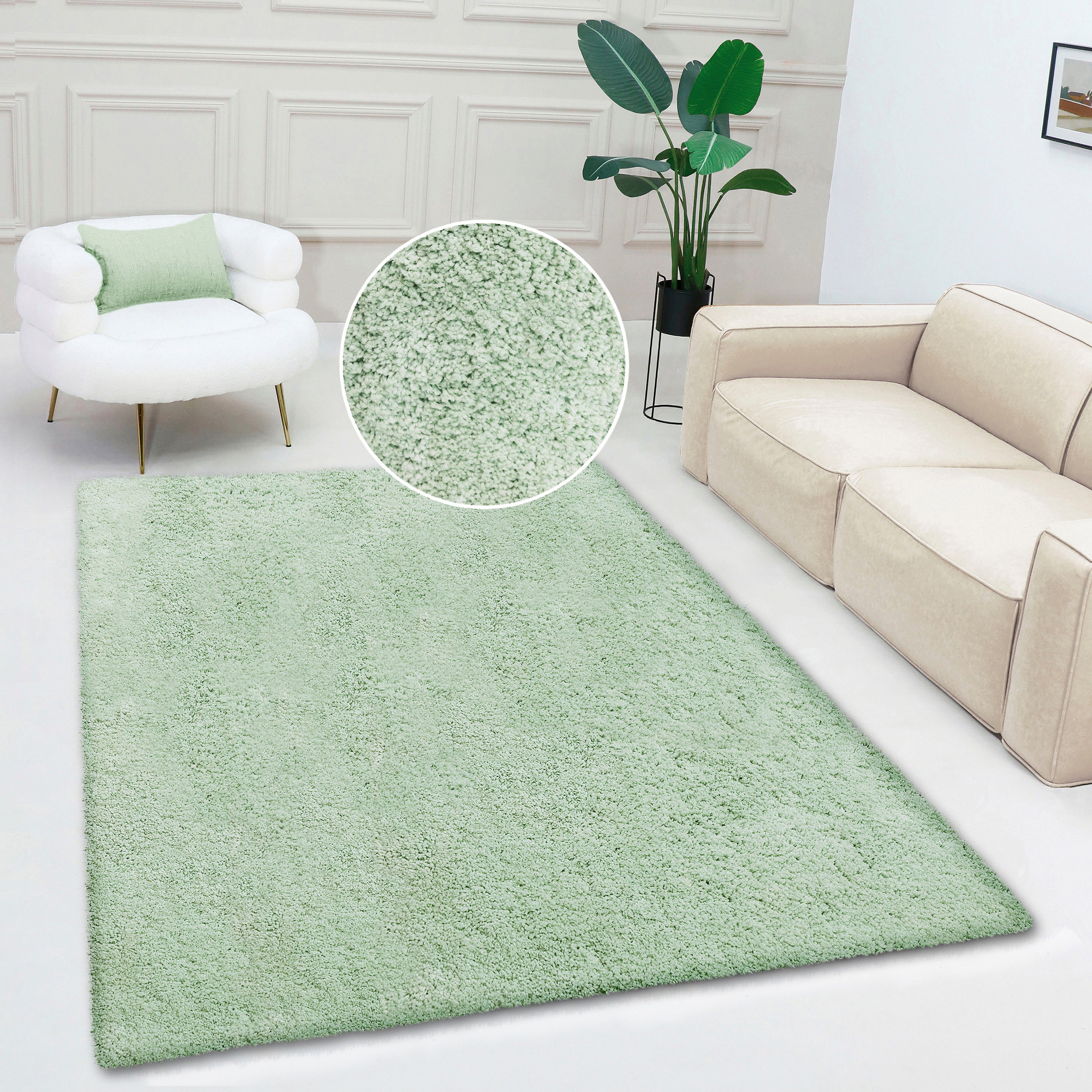 my home Teppich Desner, Hochflor Teppiche, günstig online kaufen
